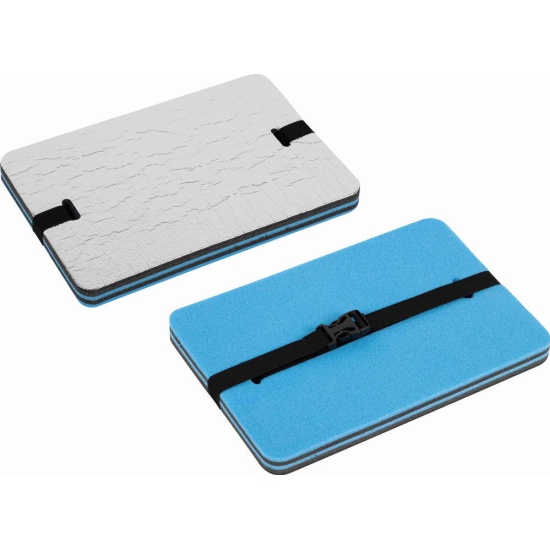 Сидушка туристическая 350*240*30 металлиз. с карабином